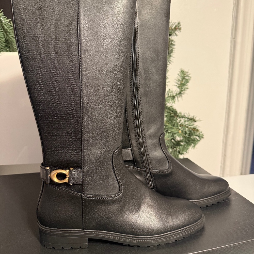 Coach Faith Leather Boot Size 7.5